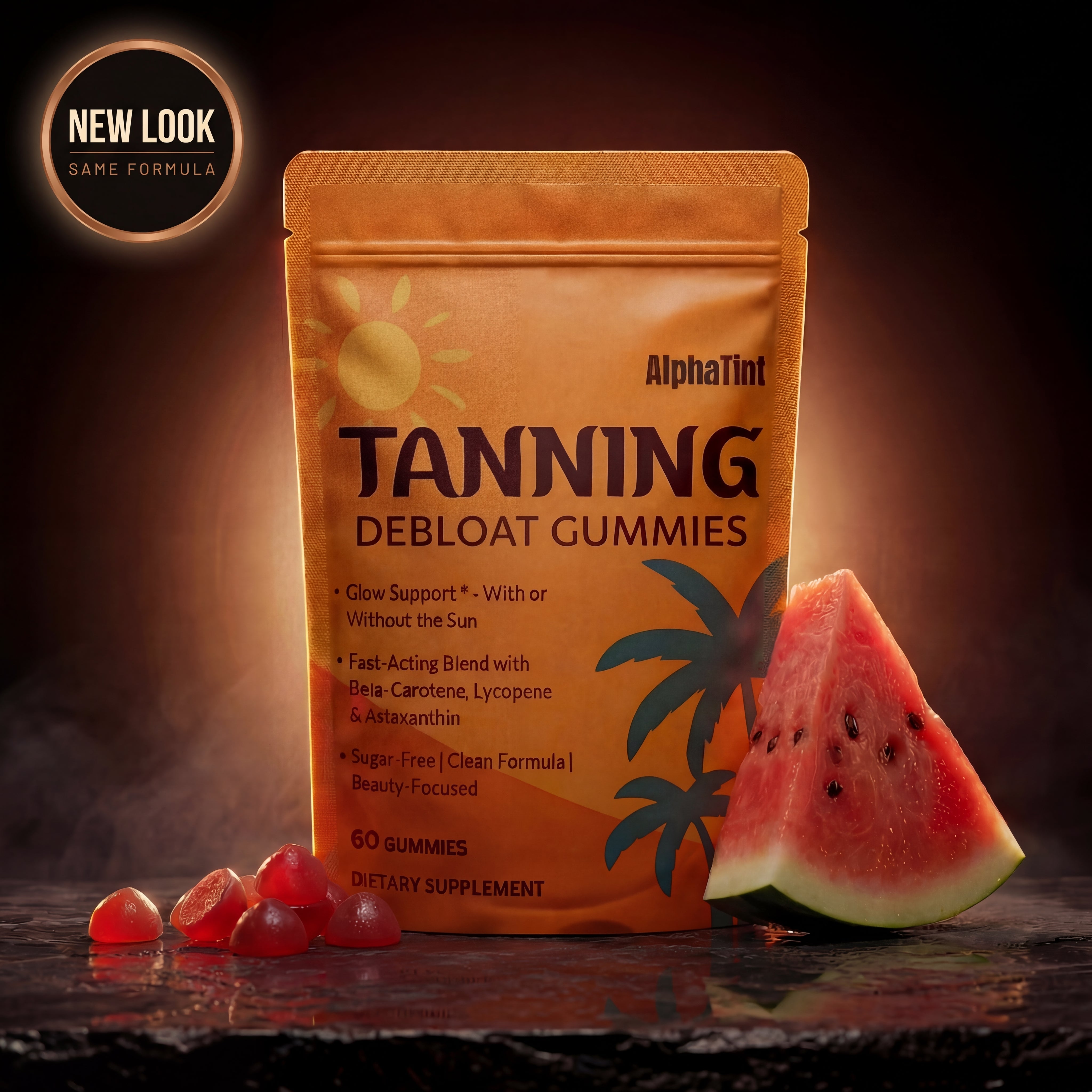 AlphaTint Tanning Debloat Gummies